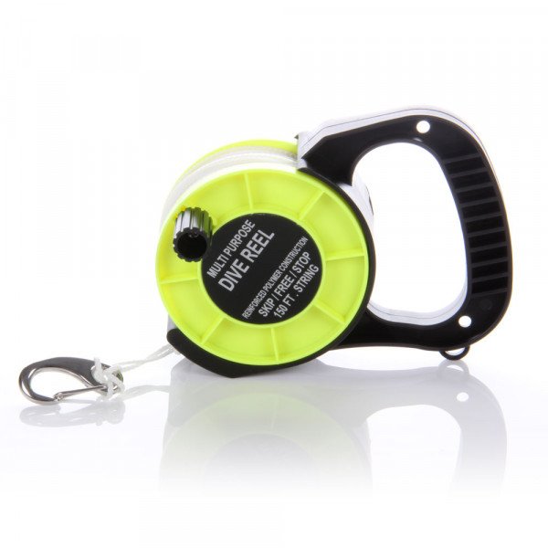 Scuba Diving Dive Reel with Handle 150ft/45m long WIL-DR-01Y WILCOMP –  Wilcomp