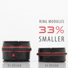 The V4 Dry Glove Ring System is an incredible 33% smaller than earlier versions!