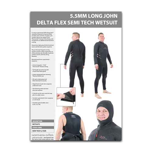 Semi Tech Long John Wetsuit Data Sheet