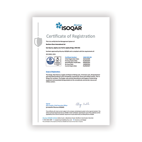 ISO 14001 Certificate