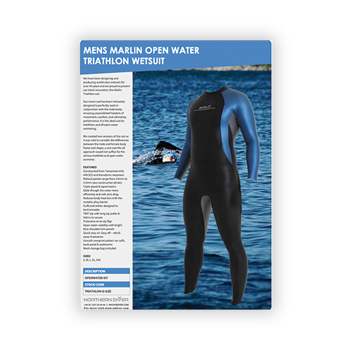 Marlin Mens Wetsuit Brochure