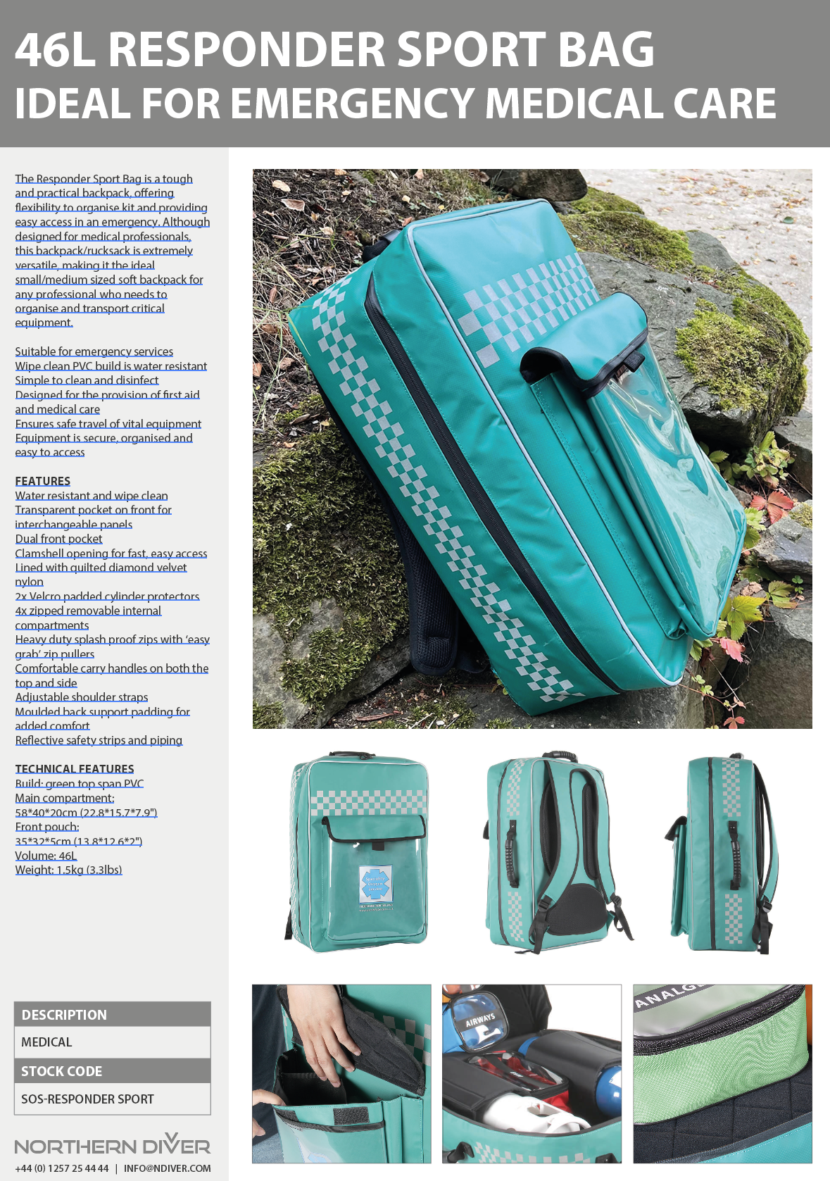 Responder Sport Bag Datasheet