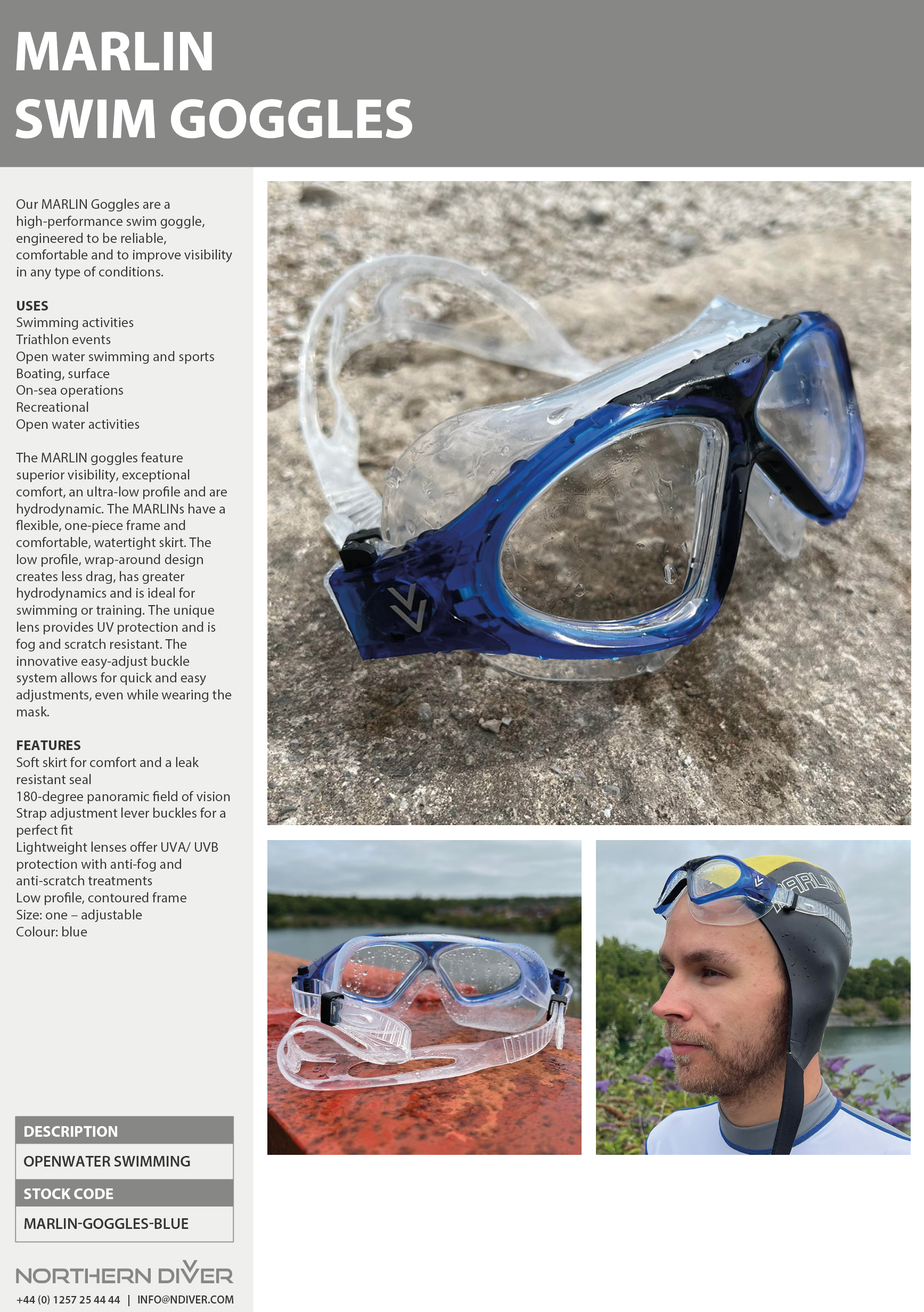 Marlin Goggles Data Sheet