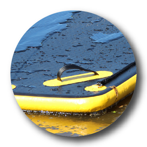 PVC (Polyvinyl Chloride) is the go-to material for watersports inflatables 